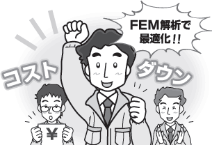 FEM解析で最適化